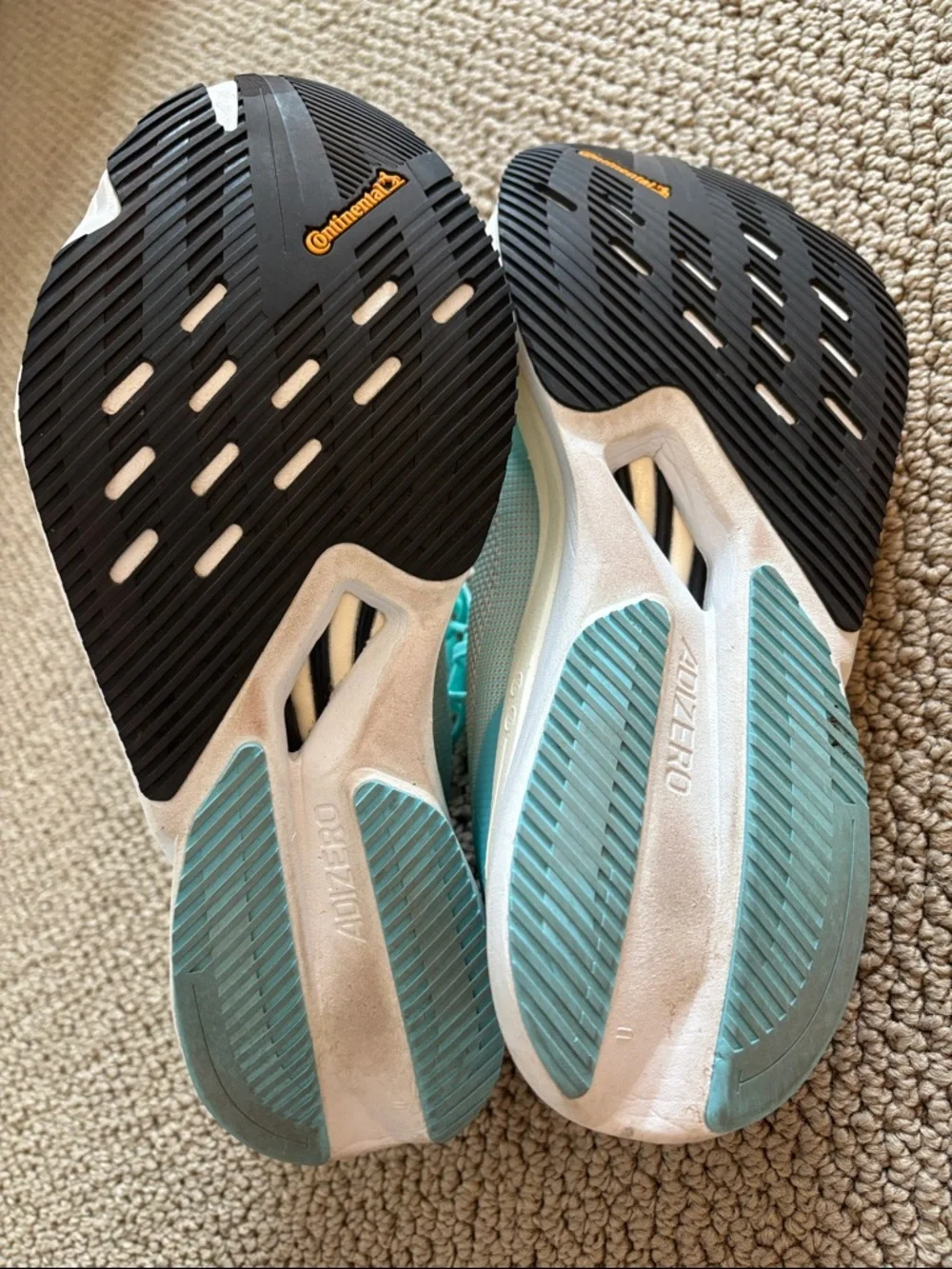 Adidas Women's Adizero Boston 12 Running 'Aqua Blue Cloud White' - Picture 4 of 6